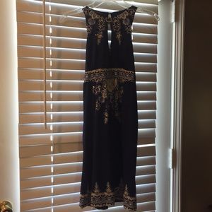 INC. Sleeveless Dress ss xs Blue with sparkle